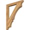 Ekena Millwork Balboa Slat Rough Sawn Bracket, Western Red Cedar, 4"W x 38"D x 46"H BKT04X38X46BOA06RWR - alternate 1
